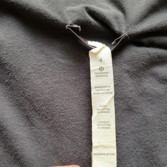 Lululemon Savasana Wrap cardigan snap button jacket dark grey  size 4 - Picture 7 of 11